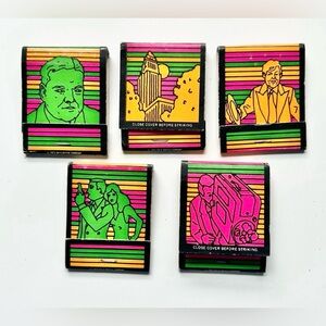 New Old Stock Vintage 1970s Trivia Matchbook Lot Novelty Matchbook Bundle Estate